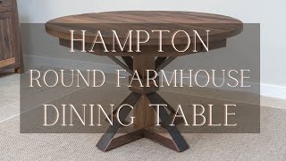 Introducing the Hampton - the Rustic Round Dining Table