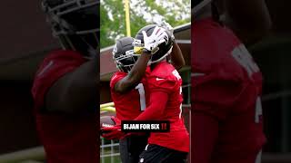 Michael Penix Jr. launches it to Bijan Robinson for 6️⃣ #football #atlantafalcons
