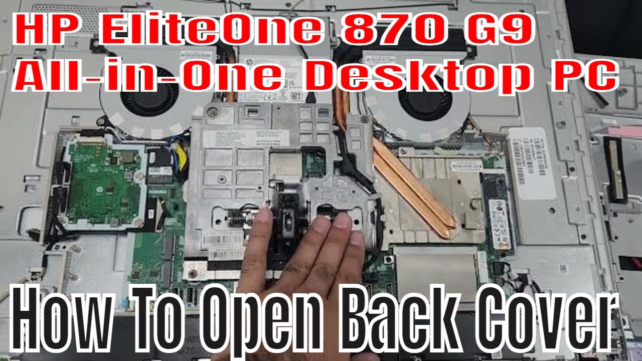 HP EliteOne 870 G9 All-in-One Desktop PC || How To Open Back Cover For