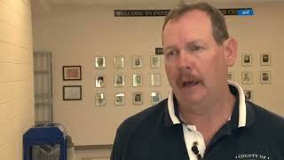 03/27/2026: Surveillance footage shows former Fentress Co. sheriff getting arrested in his own jail