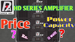 P AUDIO HD SERIES AMPLIFIER PRICE & POWER CAPACITY 
