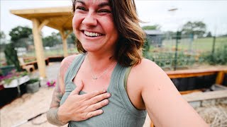 Flitting around the garden (planting peppers and other things) | VLOG