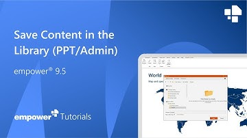 Save Content in the Library (PowerPoint, Admin Perspective)