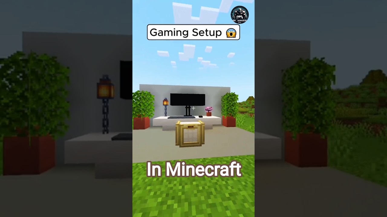 Gaming Setup In Minecraft 😮🤯 