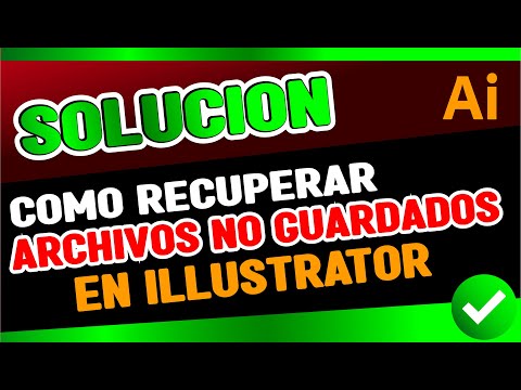 Video: ¿Illustrator guarda archivos de copia de seguridad?