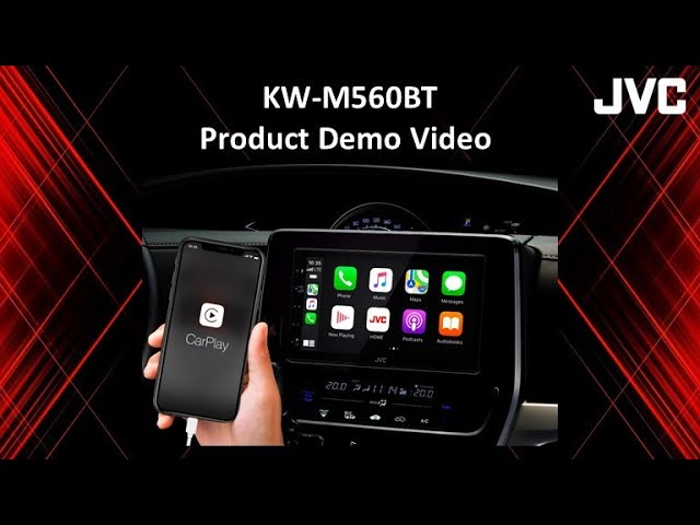  JVC KW-M560BT Apple CarPlay Android Auto Multimedia Player w/  6.8 Capacitive Touchscreen, Bluetooth Audio and Hands Free Calling, MP3  Player, Double DIN, 13-Band EQ, SiriusXM, AM/FM Car Radio : Electronics