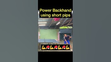 Table Tennis Power backhand using short pimps #tabletennis  #pingpong