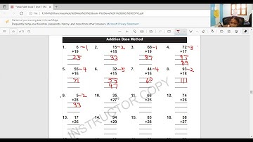 Base Method Addition - Vedic Maths
