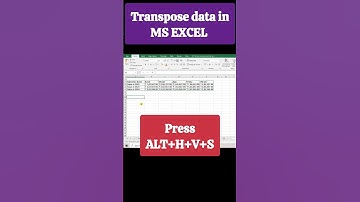 Convert rows into columns in MS Excel (Transpose)🌟  @learncomputerwithRCS🌟#shorts #excel#viral