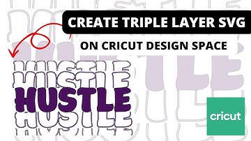 How to create an SVG on cricut design space, create stacked font