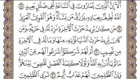 سورة الشورى الشيخ محمد ايوب صفحة ٤٨٥