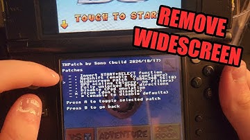 How to REMOVE Widescreen Patch on you Modded 3DS
