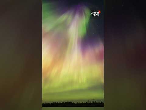 Vivid Aurora Borealis storm illuminates Finnish Lapland