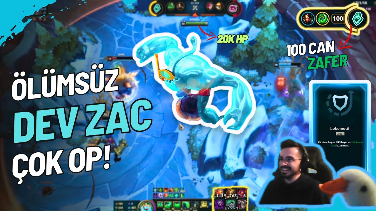 DEVASA ÖLÜMSÜZ ZAC AŞIRI OP | LOL ARENA MODU