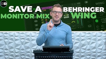 How To Save a Monitor Mix on the Behringer WING