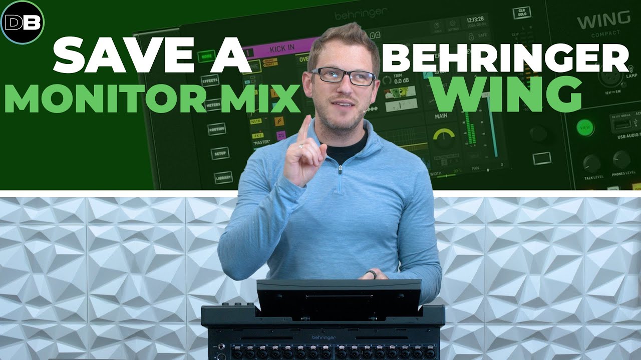 How To Save a Monitor Mix on the Behringer WING