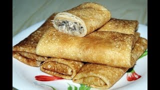БЛИНЫ С КУРИЦЕЙ И ГРИБАМИ. БЛИНЫ С КУРИЦЕЙ И ГРИБАМИ.