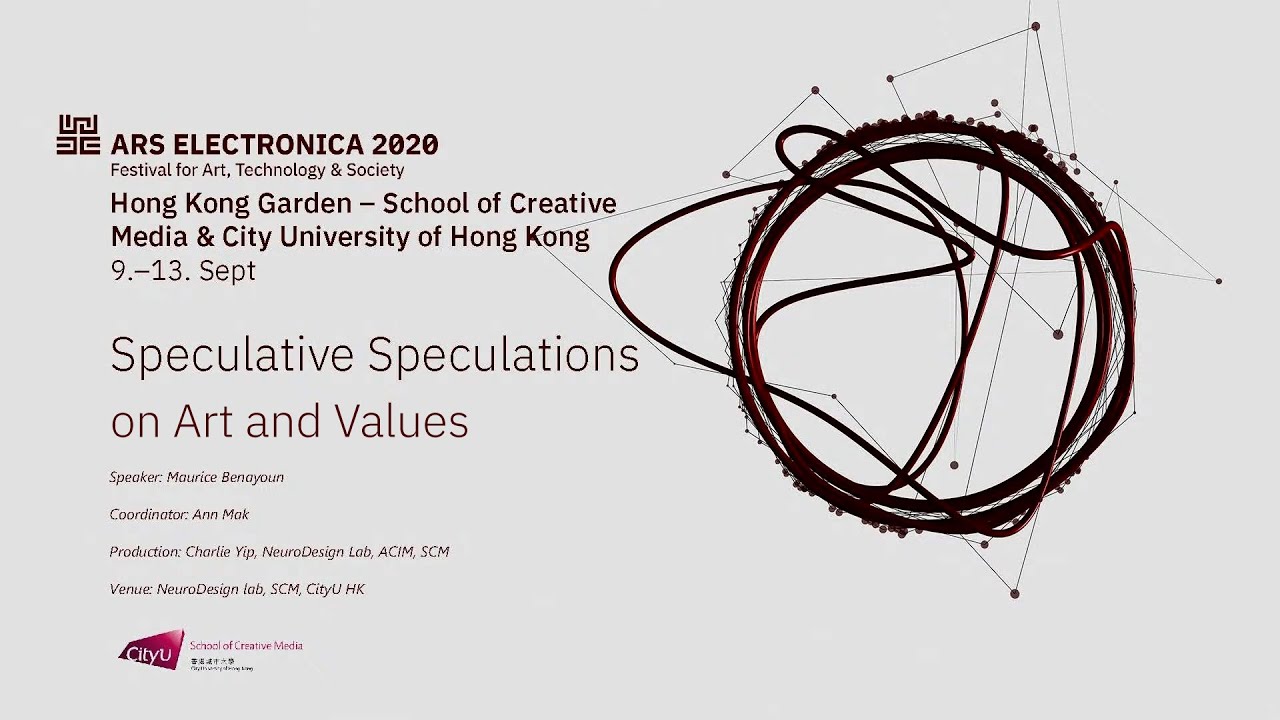 Public Lecture: Speculative Speculations on Art and Values