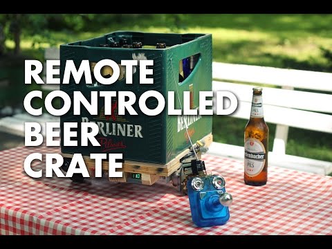 Remote controlled beer crate