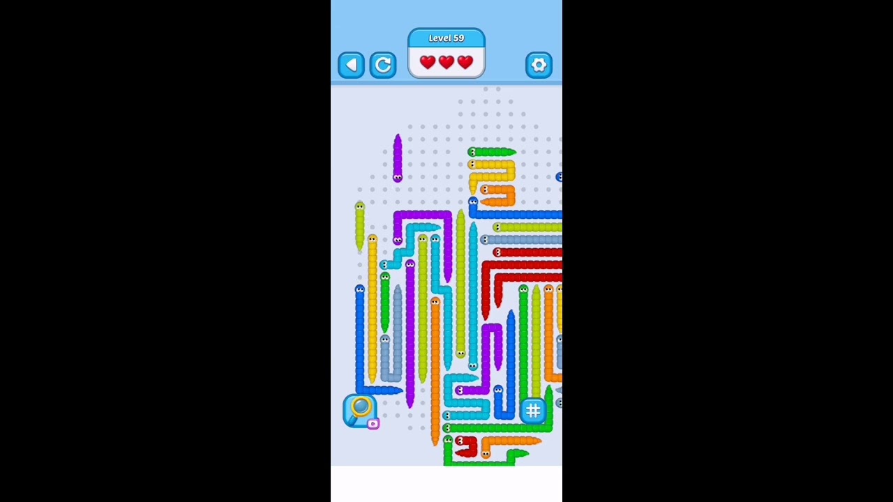 Wiggle escape snake level 59 Gameplay walkthrough solution ||@Brain Gamer Tips||
