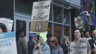Starbucks workers kick off 65-store US strike on company's busy Red Cup Day