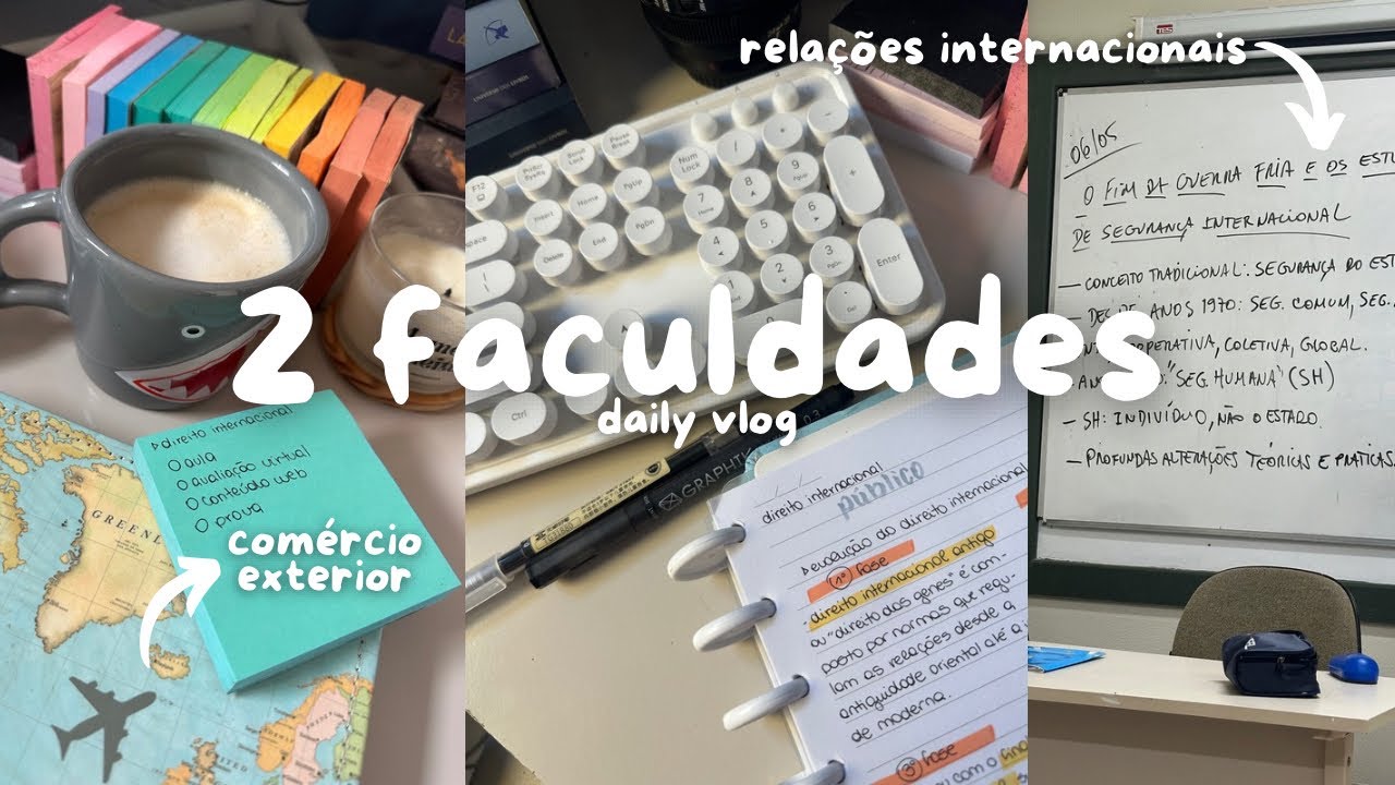 Rotina fazendo 2 faculdades ao mesmo tempo | daily vlog✨