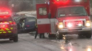 Bad road conditions in SE Wisconsin Thursday