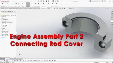 Engine Assembly Part 02 - Connecting Rod Cover | SOLIDWORKS 2020 | Beginners Tutorial