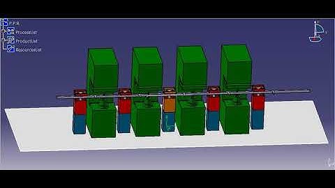 Automation of press line in DELMIA