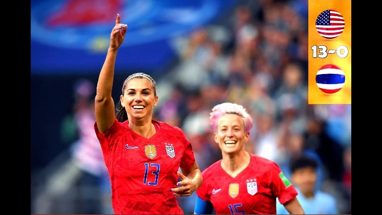 USA vs Thailand 13-0 All Goals & Highlights _ 2019 WOMENS WORLD CUP