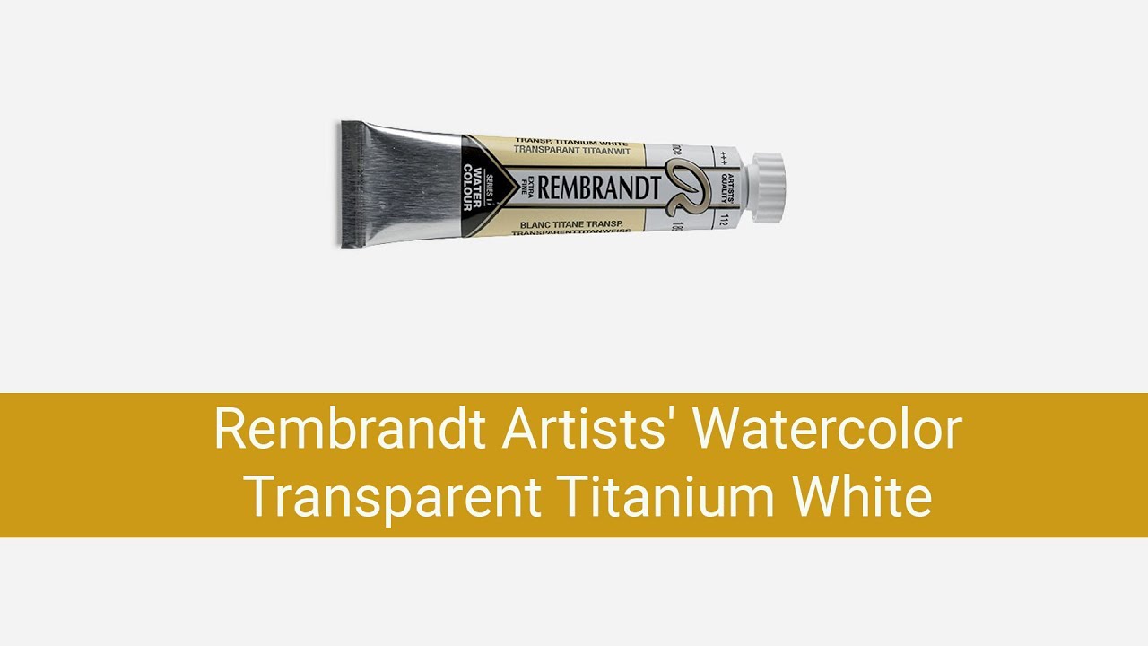 REMBRANDT Aquarellfarbe – Transparentes Titanweiß In Halbnäpfchen Für Strahlende, Klare Farben