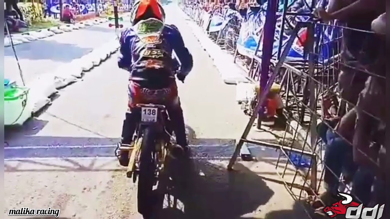 LINTANG KUMARA PODIUM Bebek 200cc lewat FU Kartika Jaya JRM YB55 : Drag Bike BSMC Kajen 29 Juli 2018