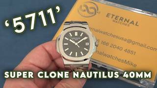 SUPER CLONE Nautilus 5711 40mm Green Dial V2 SW Dial