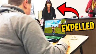 Kid Gets Caught Playing Fortnite in School.. (Expelled)