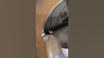 making nice chips with boring bar tpmr16 insert #asmr #machinist #manualmachinist #boring #machine