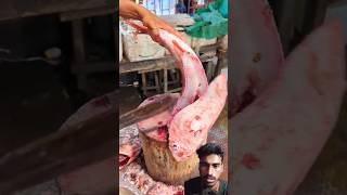 Amazing Big Shilvar Fish Cutting Skills In Gazipur Market Delhi #shortvideo #fish #rrrm