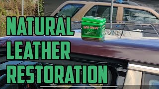 Best way to soften & revive classic leather seats Mercedes w140 s500 (bag balm) screenshot 2