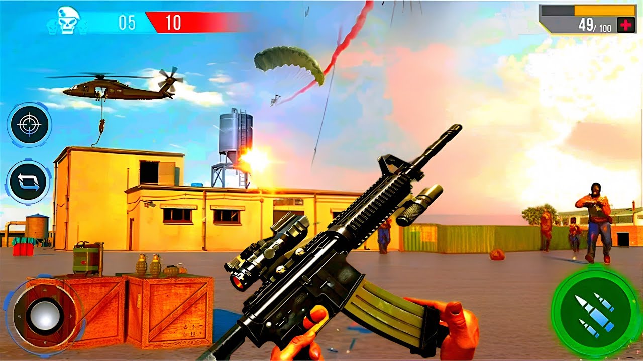 FPS Strike OPS - Gun War Shooting Game Offline - Android Gameplay