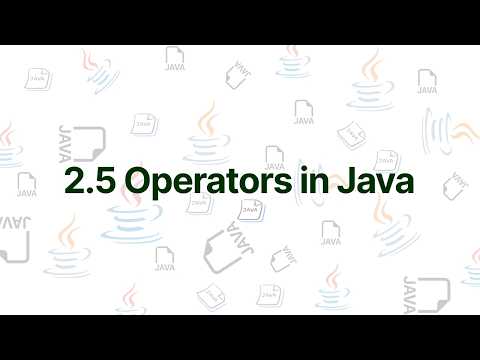 CMP 175 Java Unit 2.5 | Operators in Java Explained