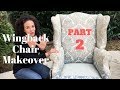 How to Reupholster a Wingback Chair! PART 2: Tear Down a Wingback Chair - Thrift Diving