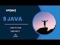 How to get input from a user in java
