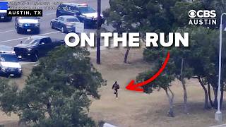 DPS releases dramatic drone footage of chase, arrest and balcony escape attempt