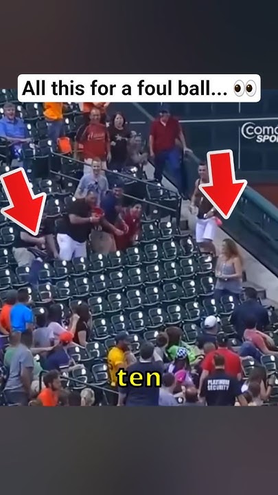 He Fell for a Foul Ball #baseball - YouTube