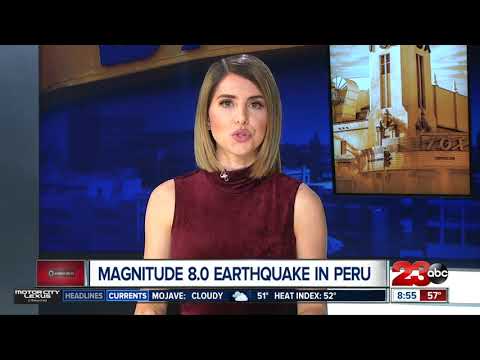 Magnitude 8 earthquake strikes Peru kills one person
