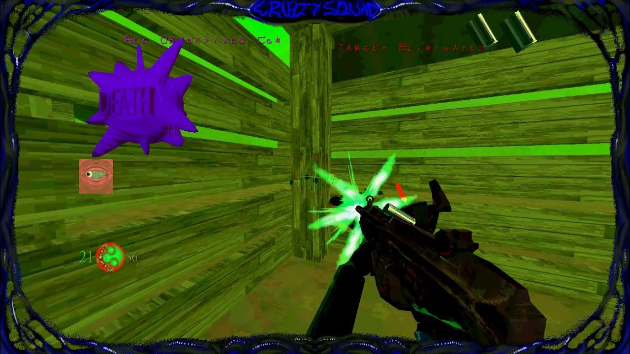 Cruelty Squad Bog Business (Hope Eradicated) with default loadout in 1