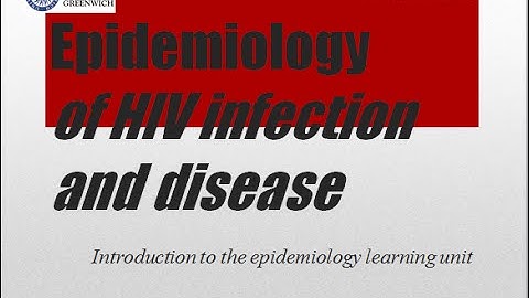HIV Epidemiology & Stigmas sessions ~ an introduction