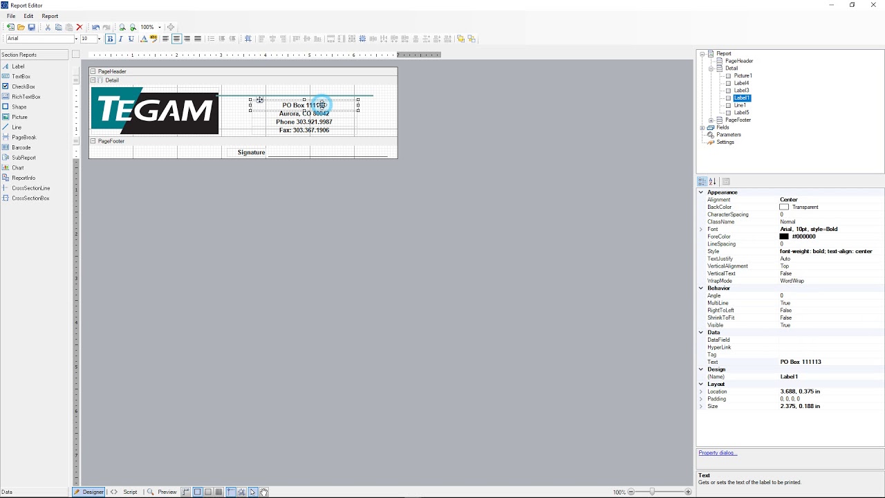 PS CAL - How to Change Report Header - SILENT