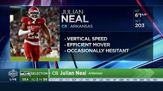 Seahawks Select Arkansas CB Julian Neal With The 99th Overall Pick | 2026 NFL Draft
