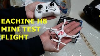 Eachine H8 mini test flight with flips