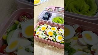 15-Min Meal Prep for Busy Days: The Rainbow Salad, Avocado Flower &amp; Brownie Treat🍫 #bentobox